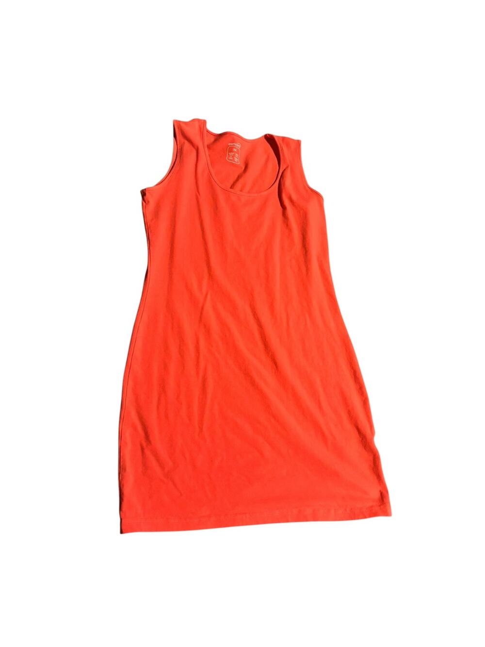 esmara Coral Orange Sleeveless Knit Dress Size 40 8/10 US